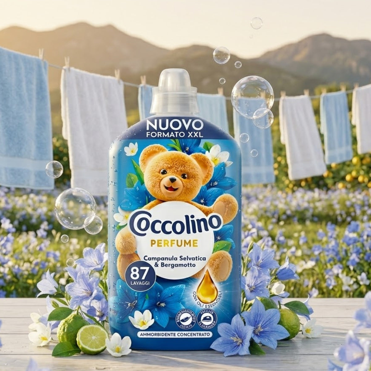 Coccolino Koncentrat do Płukania Tkanin Campanula 87 Prań 1827ml
