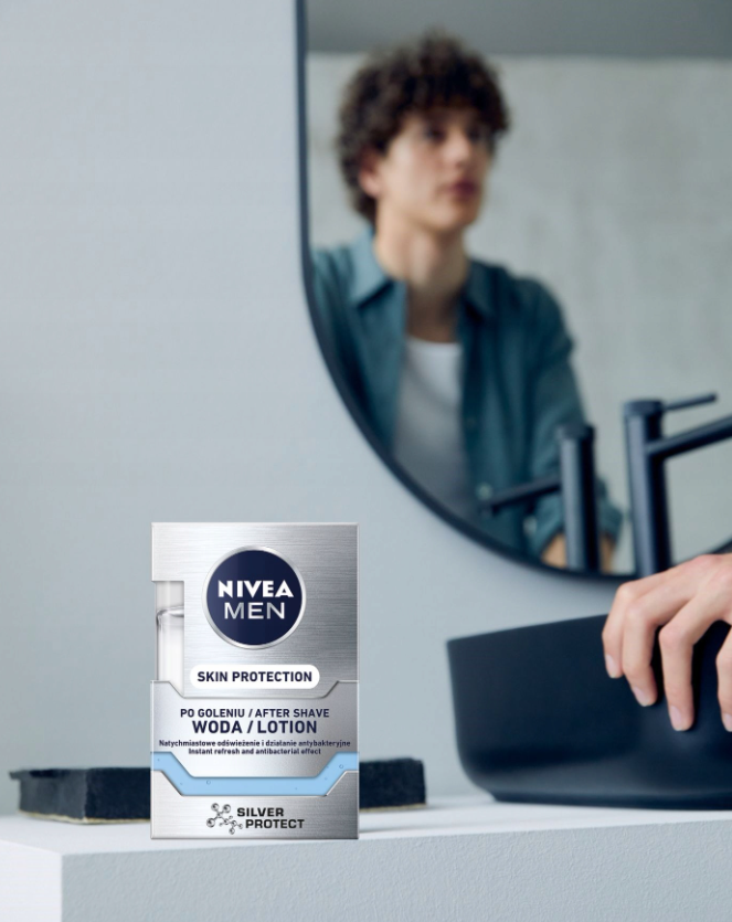 Nivea Men Woda \ Balsam po Goleniu Skin Protection Silver 100ml