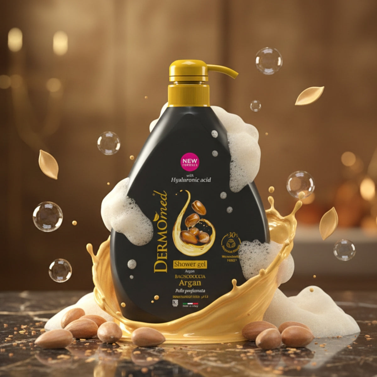 Dermomed Sensualita Płyn do Kąpieli i Pod Prysznic z Pompką Argan 1l