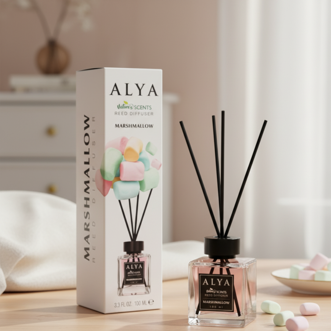 Alya Patyczki Zapachowe Marshmallow 100ml