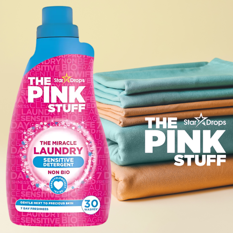 The Pink Stuff Płyn do Prania Tkanin Uniwersalny Non Bio 30 Prań 960ml