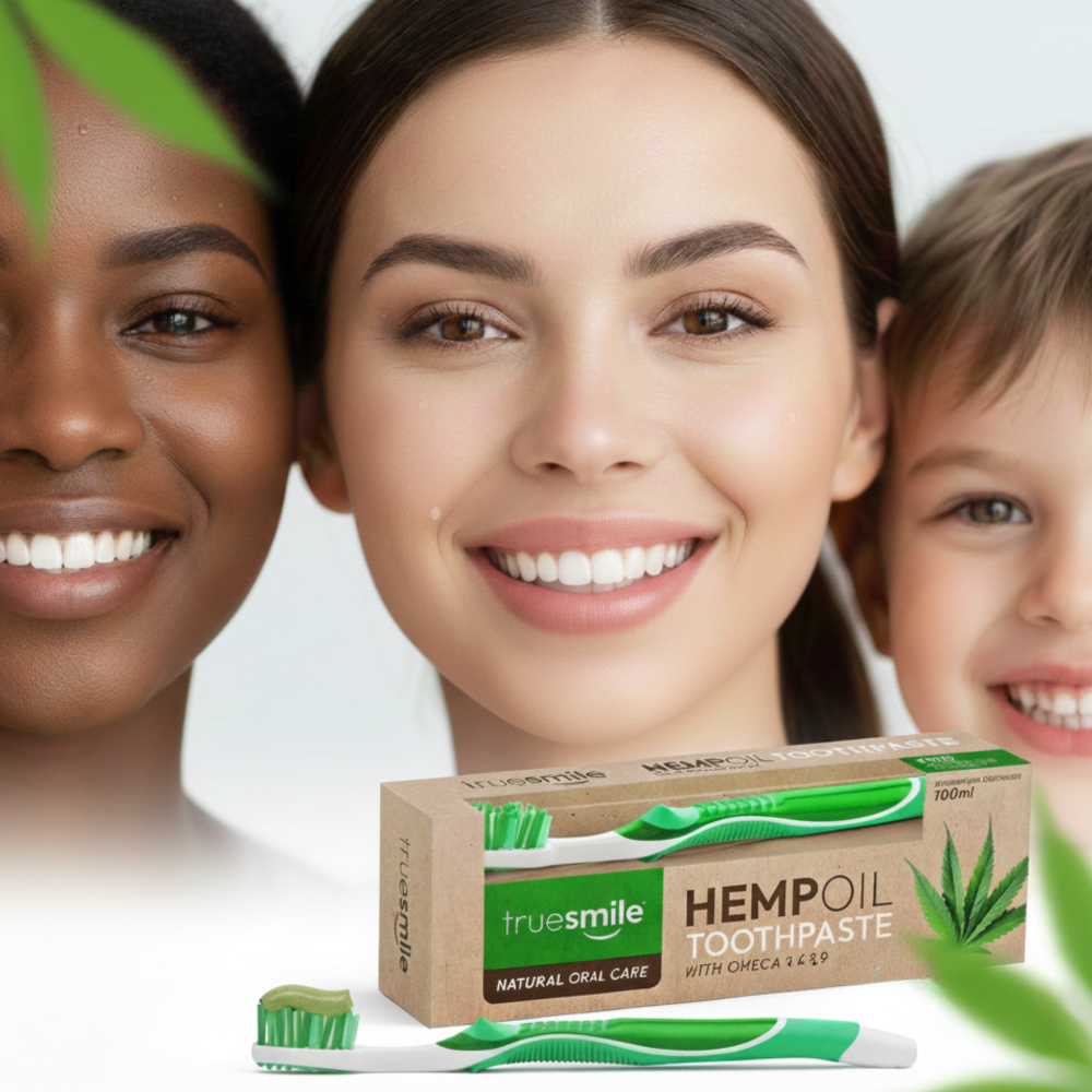 Truesmile Hemp Oil Pasta do Zębów + Szczoteczka 100ml