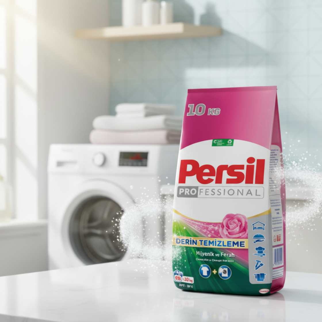 USZKODZONY - Persil Proszek do Prania Białego Rose 66 Prań 10kg