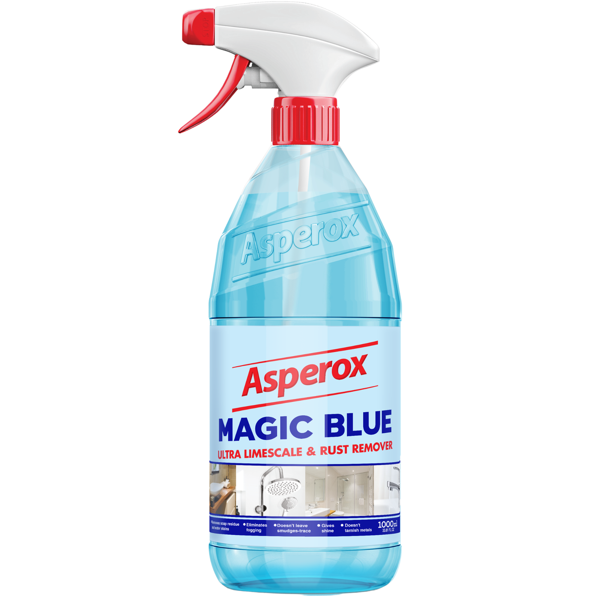 Asperox Magic Blue Odkamieniacz do Usuwania Kamienia i Rdzy w Sprayu 1l