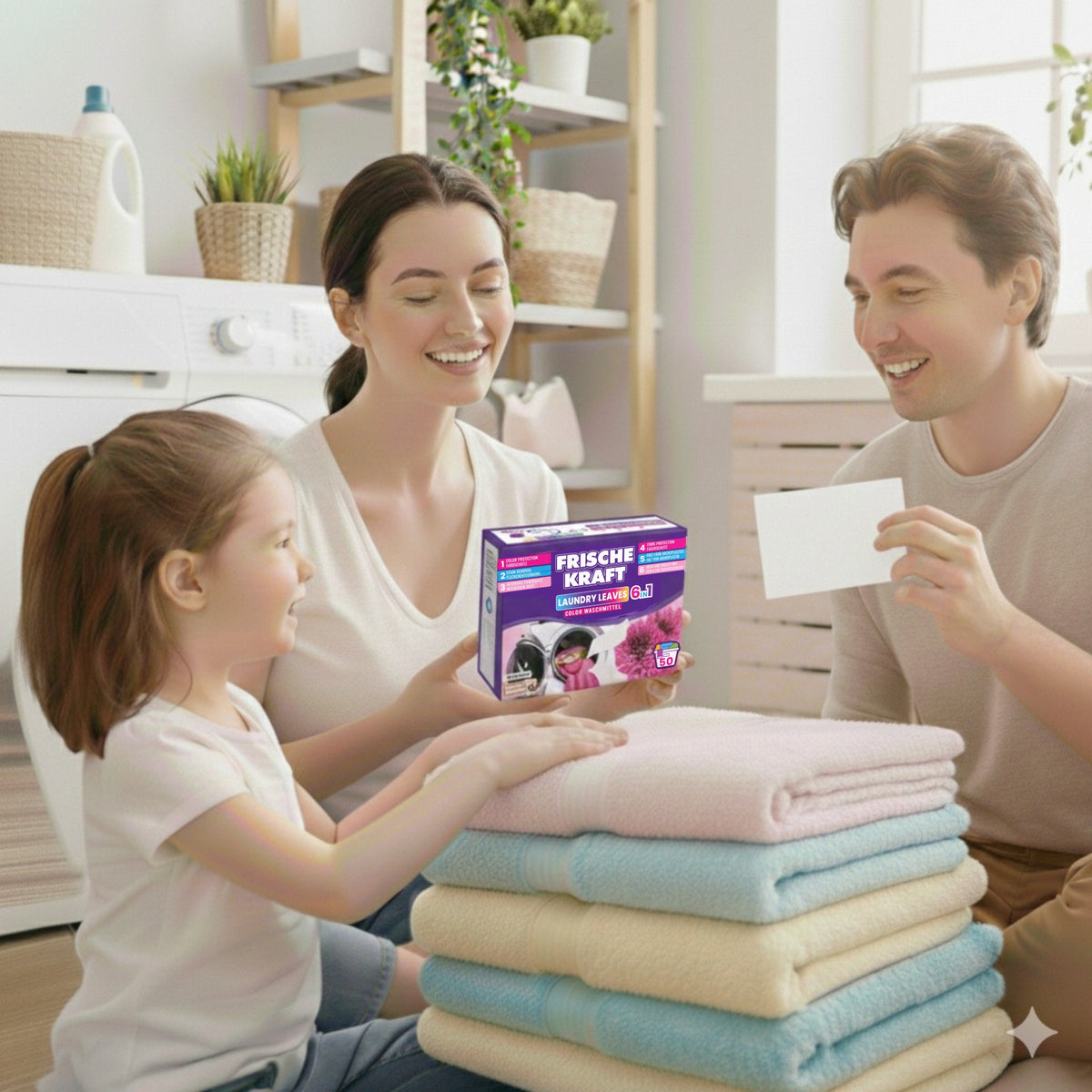 Frische Kraft 6w1 Listki Piorące do Koloru 50szt