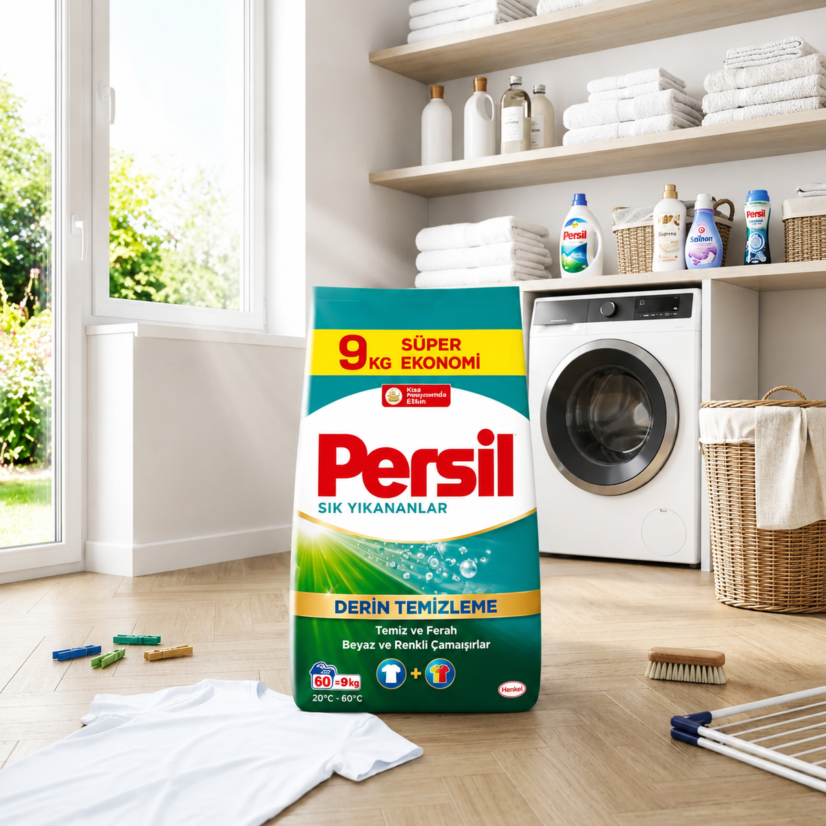 Persil Proszek do Prania Tkanin Uniwersalny Deep Clean 60 Prań 9kg