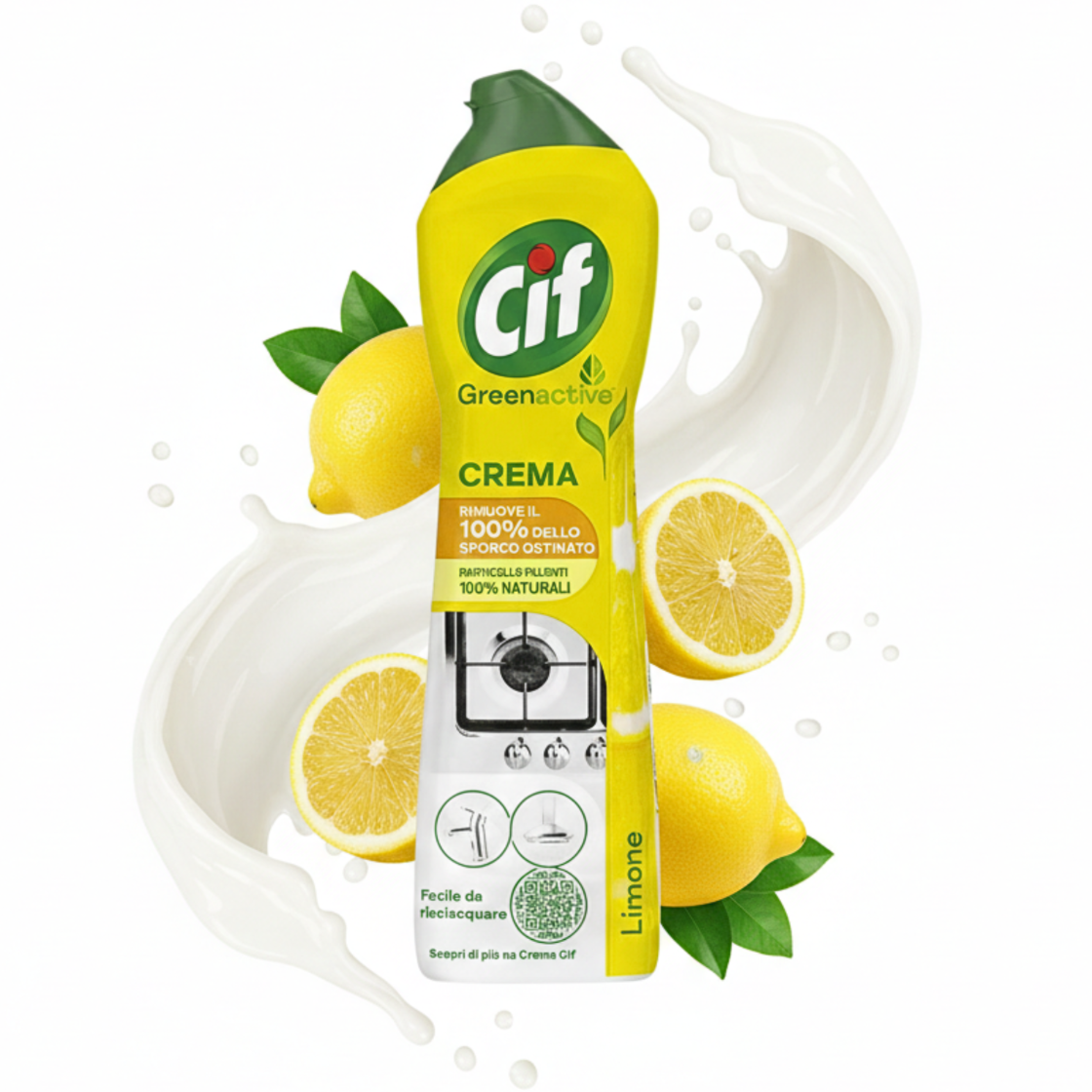 Cif Crema Mleczko Czyszczące Uniwersalne Limone 750ml