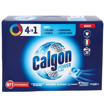 Calgon 4w1 Odkamieniacz w Tabletkach do Pralek 30szt