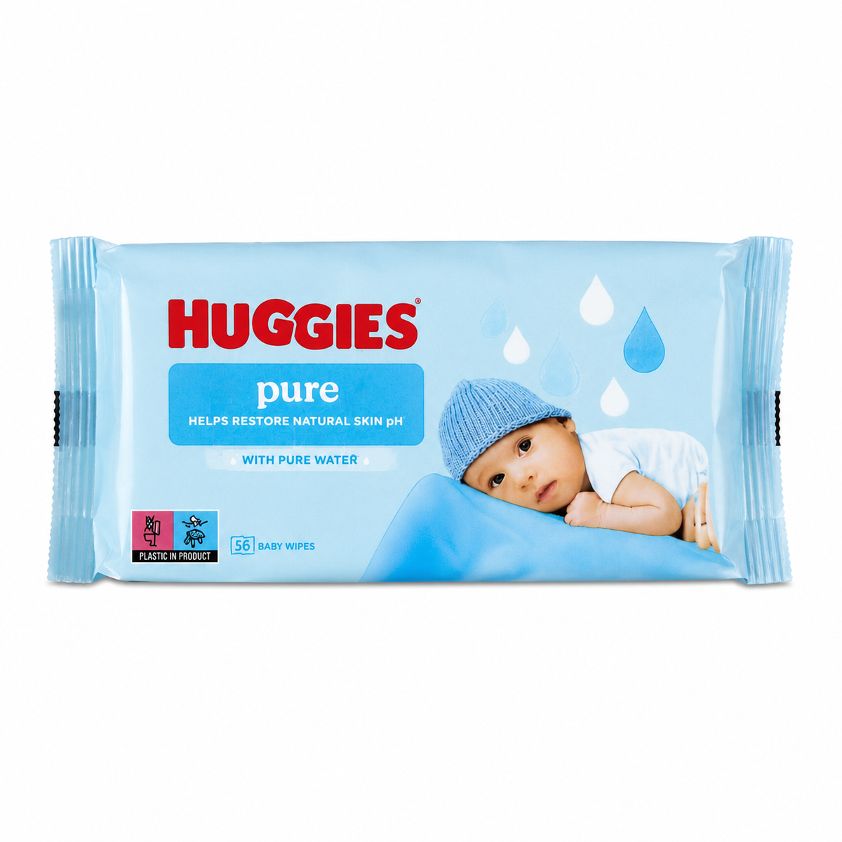 Huggies Chusteczki Nawilżane dla Dzieci Pure 56szt