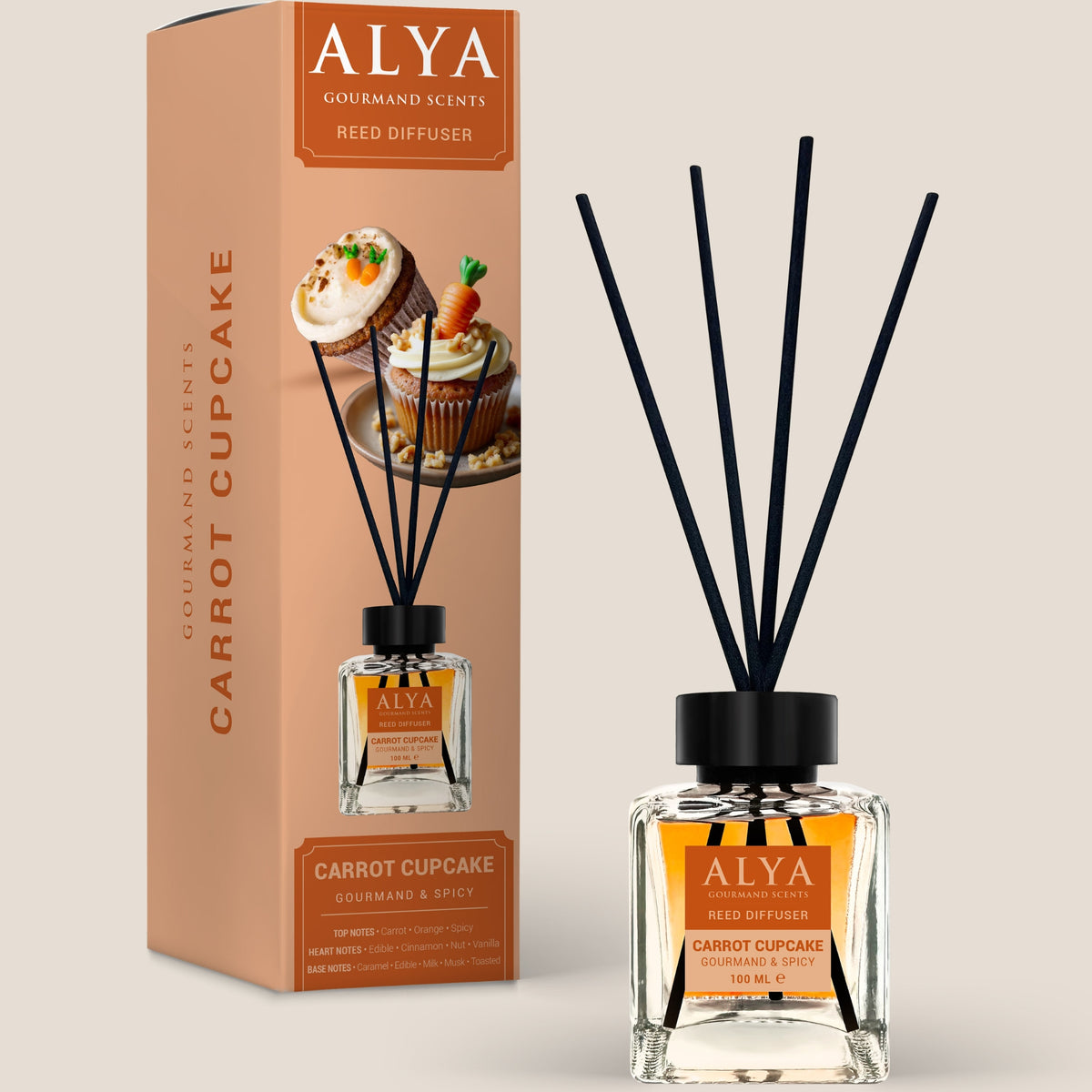 Alya Gourmand Patyczki Zapachowe Carrot Cupcake 100ml