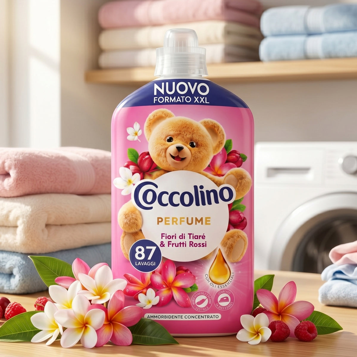 Coccolino Koncentrat do Płukania Tkanin Fiori di Tiare 87 Prań 1827ml