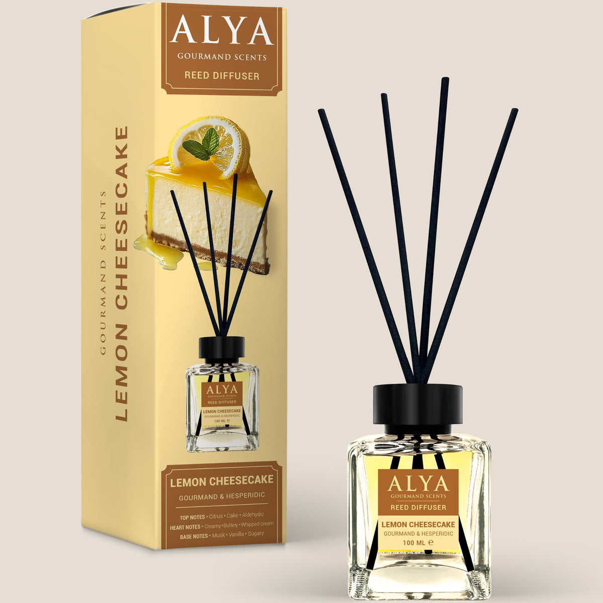 Alya Gourmand Patyczki Zapachowe Lemon Cheesecake 100ml