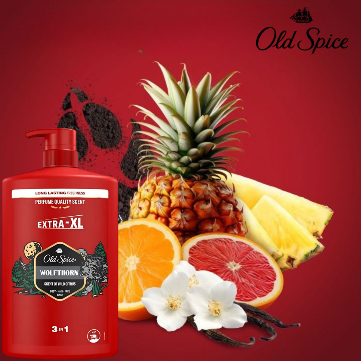 Old Spice 3w1 Żel pod Prysznic Męski Wolfthorn 1l