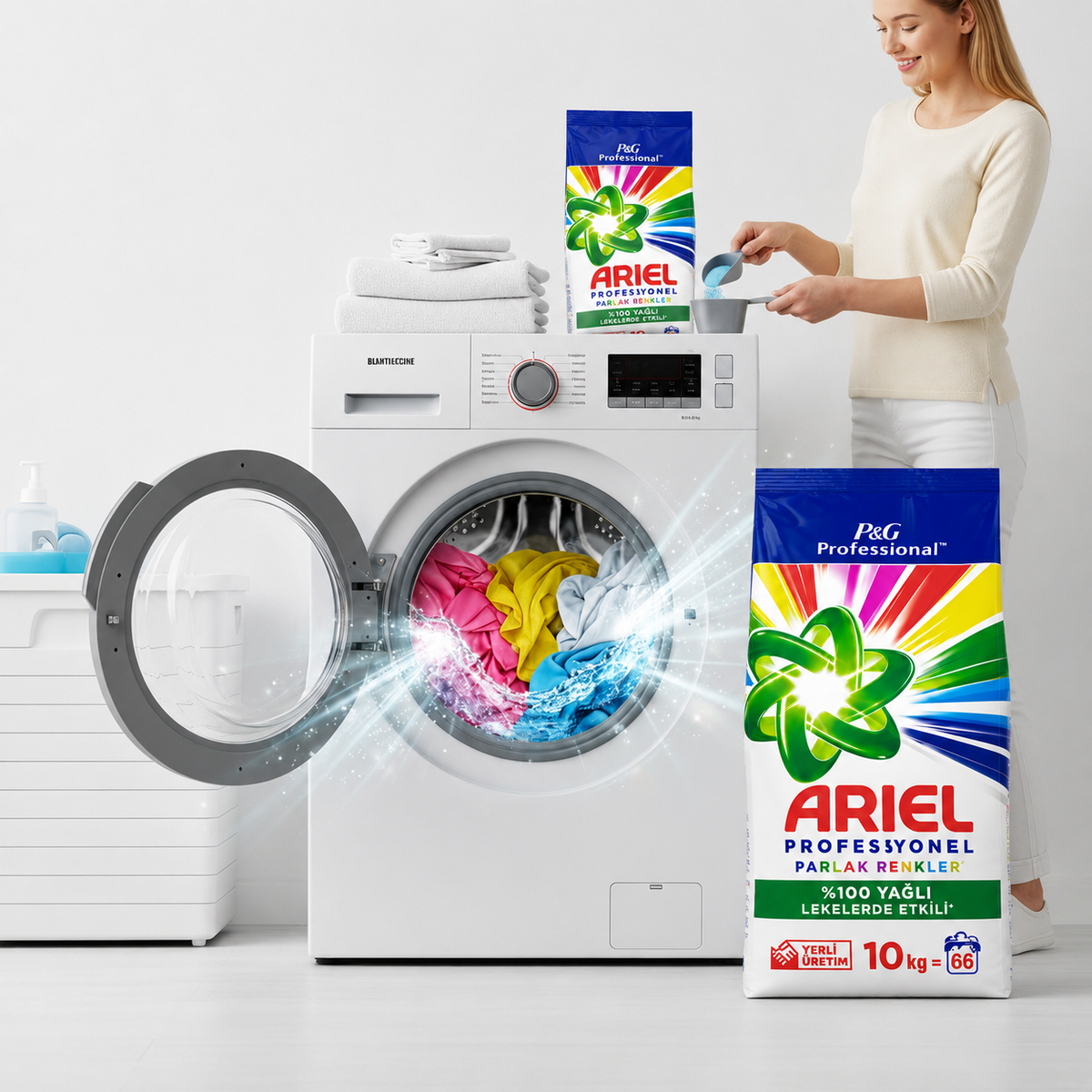 Ariel Professional Proszek do Prania Koloru 66 Prań 10kg