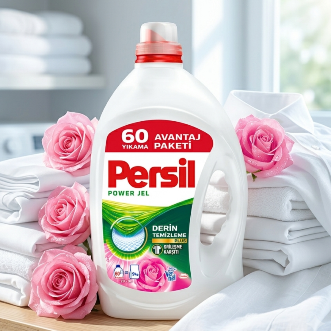 Persil Power Żel do Prania Białych Tkanin Róża 60 Prań 3900ml