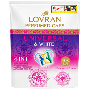 Lovran Perfumed Kapsułki do Prania Universal & White 33szt