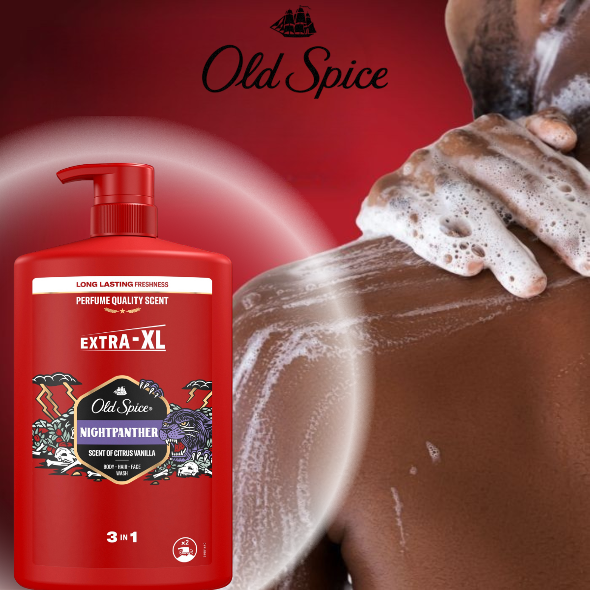 Old Spice 3w1 Żel pod Prysznic Męski Nightpanther 1l