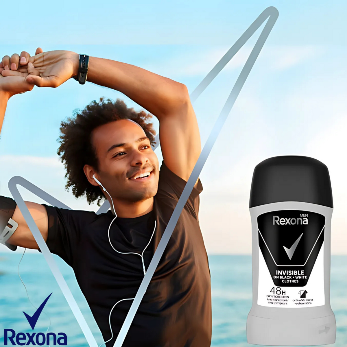 Rexona Antyperspirant Męski w Sztyfcie Invisible Black&White 50ml