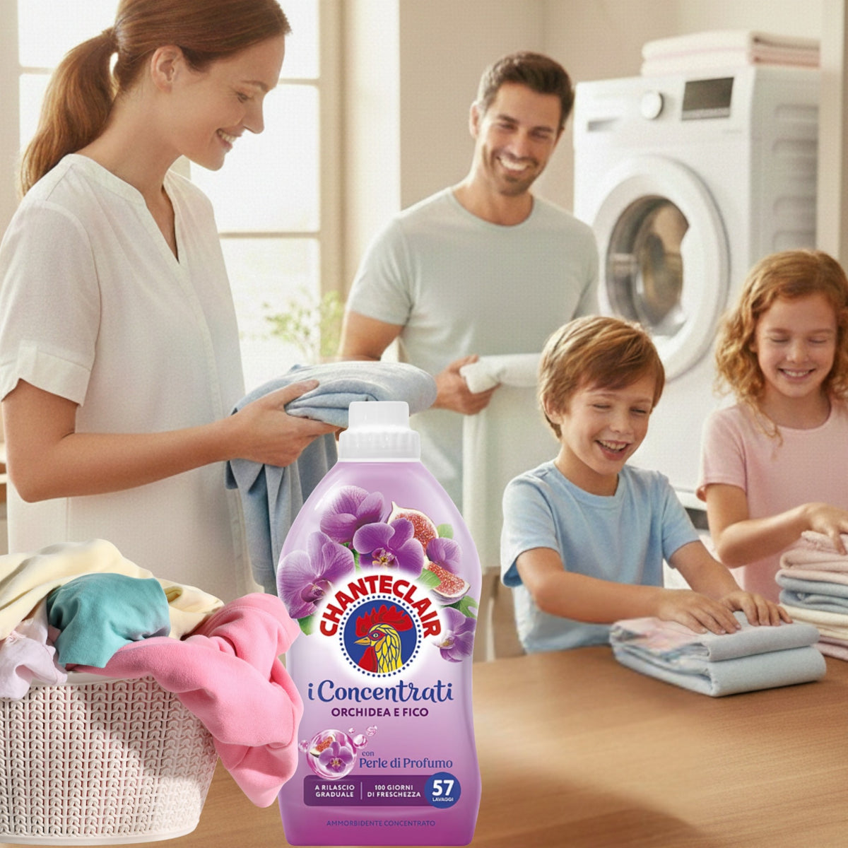 Chante Clair Koncentrat do Płukania Tkanin Orchidea Figa 57 Prań 1,14l